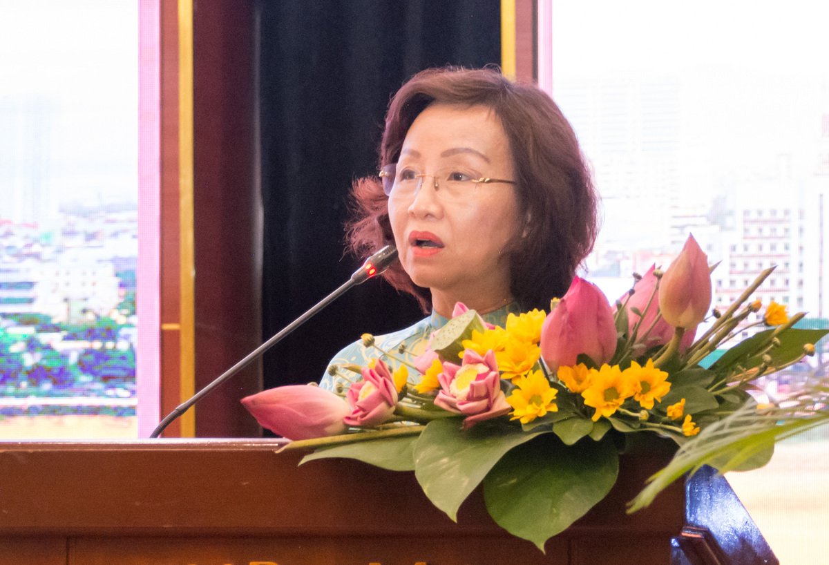 ngo-thi-kim-yen-1-2224-1683555338 Bà Ngô Thị Kim Yến phát biểu trong buổi họp báo khai mạc Liên hoan phim Châu Á Đà Nẵng, ngày 8/5 tại Đà Nẵng. Ảnh: Xuân Sơn