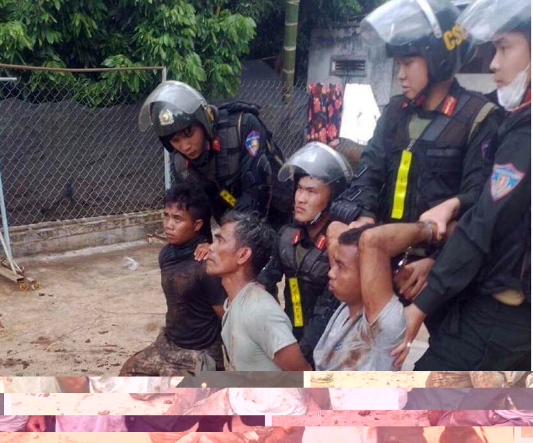 no-su-ng-o-da-k-la-k-jpeg-8716-1686487637 Ba người trong nhóm tấn công trụ sở công an bị bắt, ngày 11/6. Ảnh: Công an nhân dân