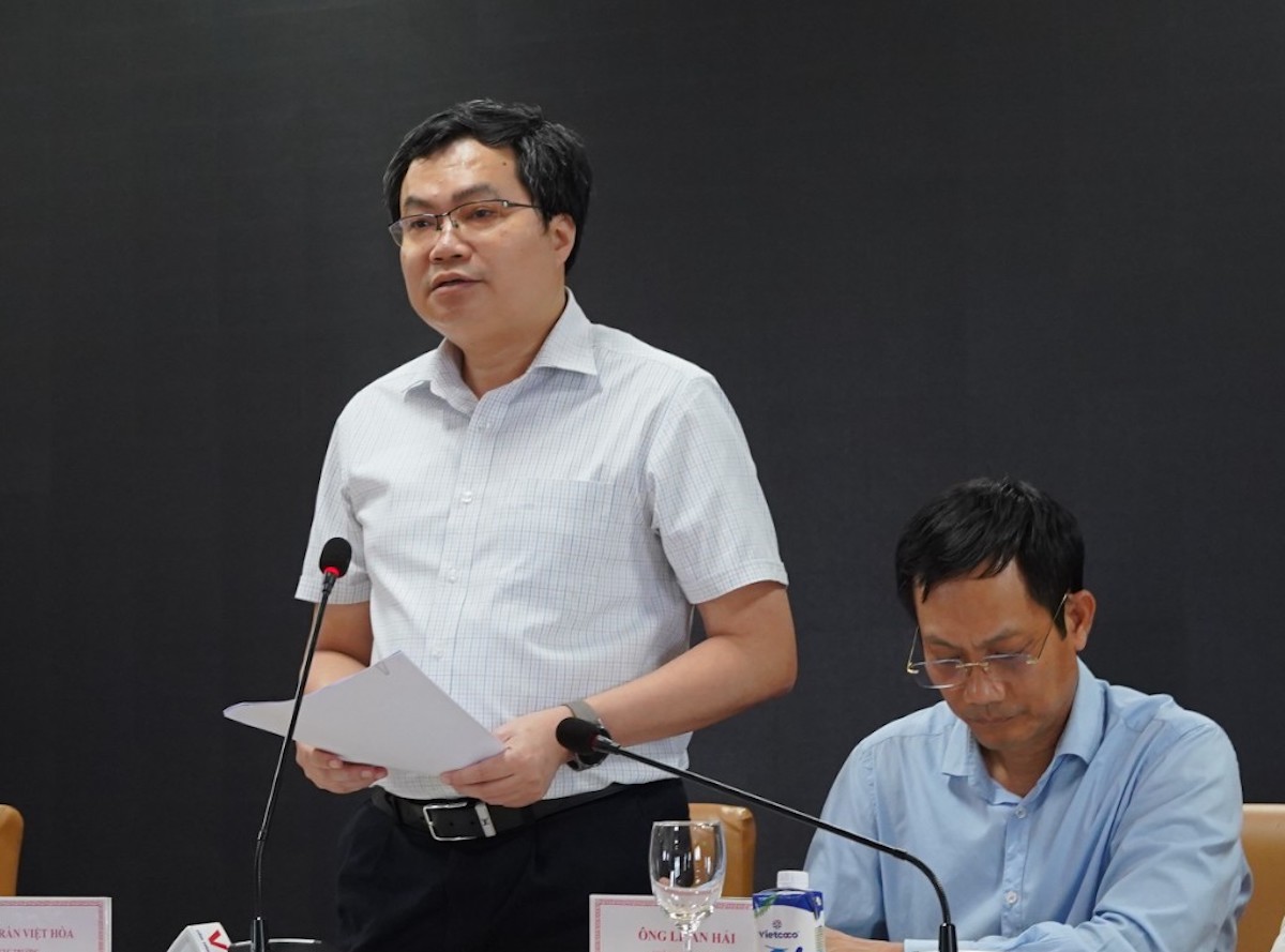 tran-viet-hoa-7-6-jpeg-2487-1686132650 Ông Trần Việt Hòa, Cục trưởng Cục Điều tiết điện lực (Bộ Công Thương) trả lời tại cuộc họp ngày 7/6. Ảnh: Anh Minh
