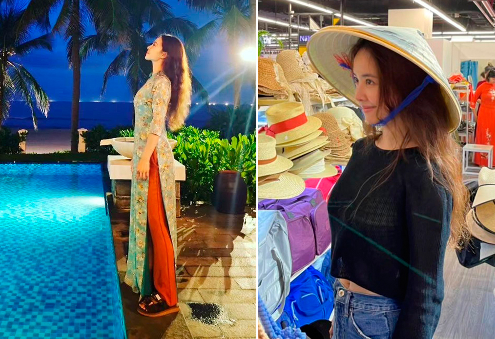 y-lam-6368-1686897852 Thái Y Lâm diện áo dài, nón lá. Ảnh: Instagram/Jolin