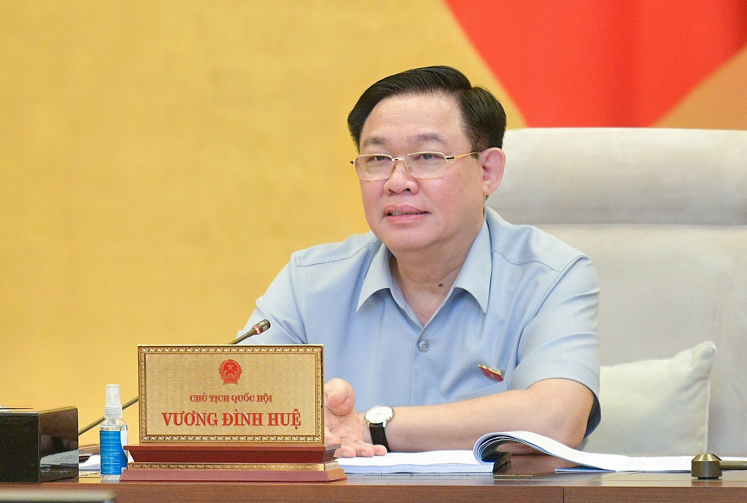 0da616a504b2d6ec8fa3-169218409-2483-8498-1692184322 Chủ tịch Quốc hội phát biểu tại phiên làm việc chiều 16/8. Ảnh: Hoàng Phong