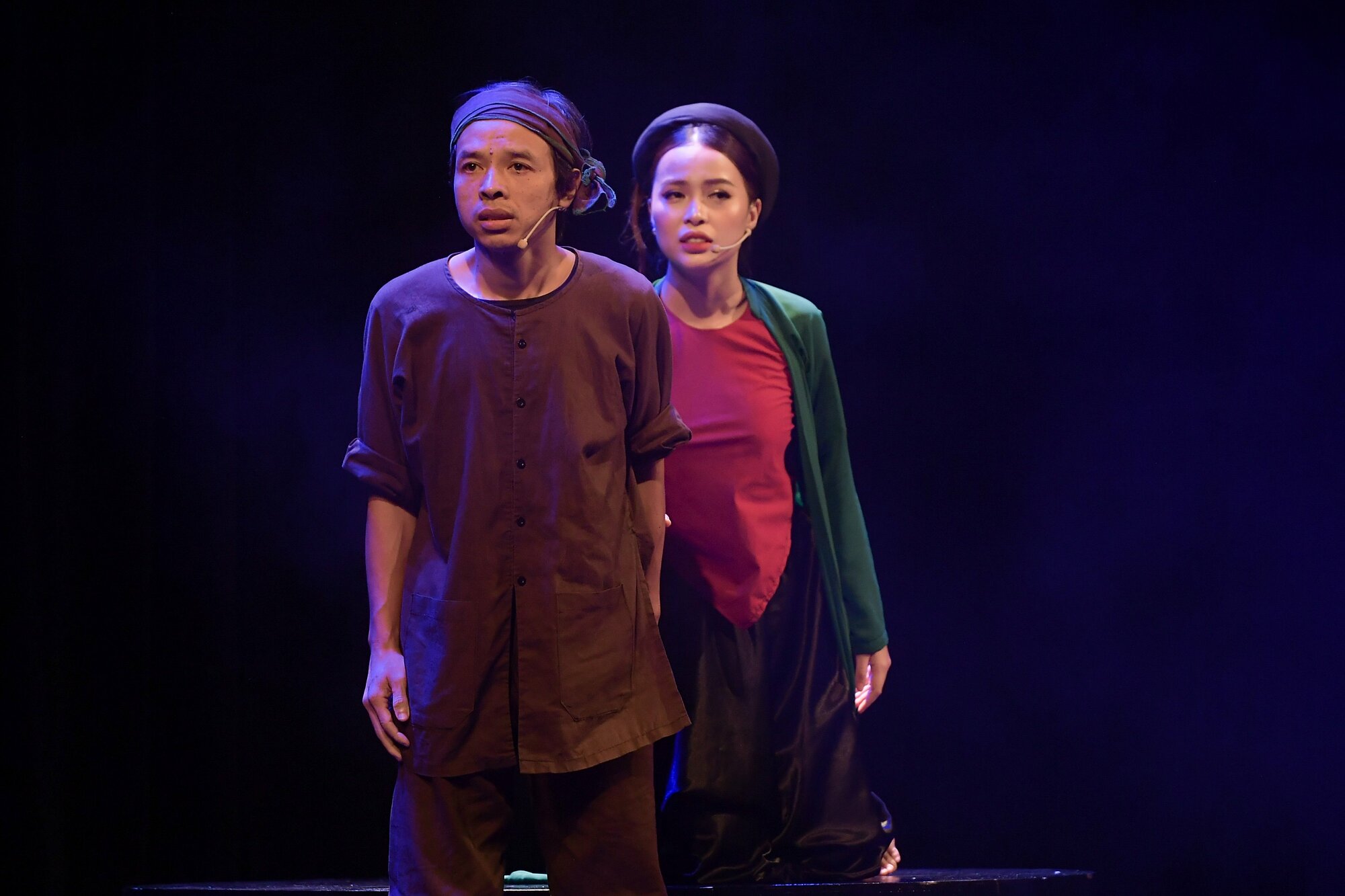 hoa-ng-tu-ng-jpeg-1692244668-9468-1692244739 Hoàng Tùng (vai xác hàng thịt) và Phương My (vai vợ hàng thịt). Ảnh: Ban tổ chức cung cấp