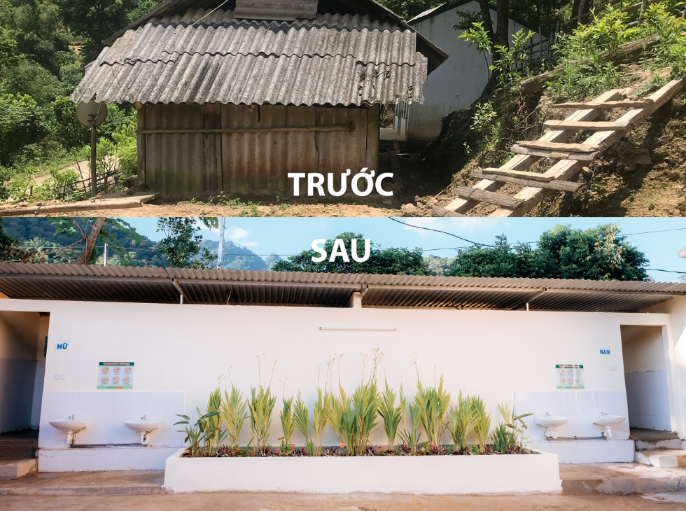 vshd1-7981-1692168959 Nhà vệ sinh trong Dự án vệ sinh học đường xây dựng tại huyện Vân Hồ, Sơn La. Ảnh: Quỹ Hy Vọng.