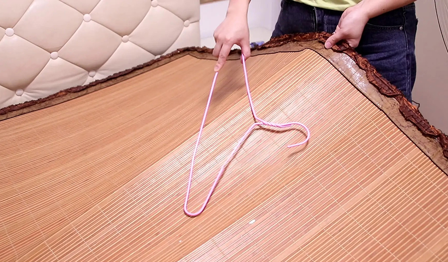 Mẹo giặt chiếu trúc không dùng nước