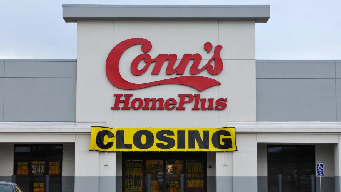 Một cửa hàng của Conn’s HomePlus tại Wichita Falls, Texas chuẩn bị đóng cửa. Ảnh: USA Today