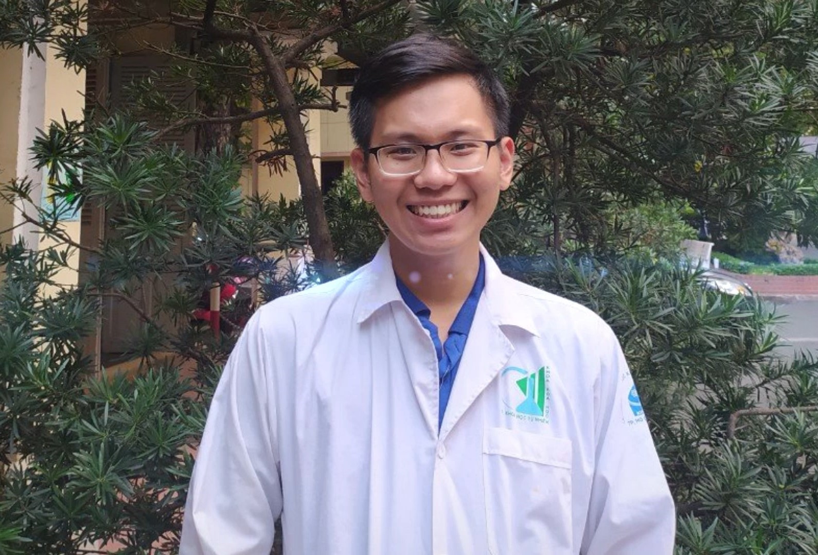 Đoàn Châu Thành Vinh có đam mê môn hóa học từ thời học sinh THPT. Ảnh: NVCC