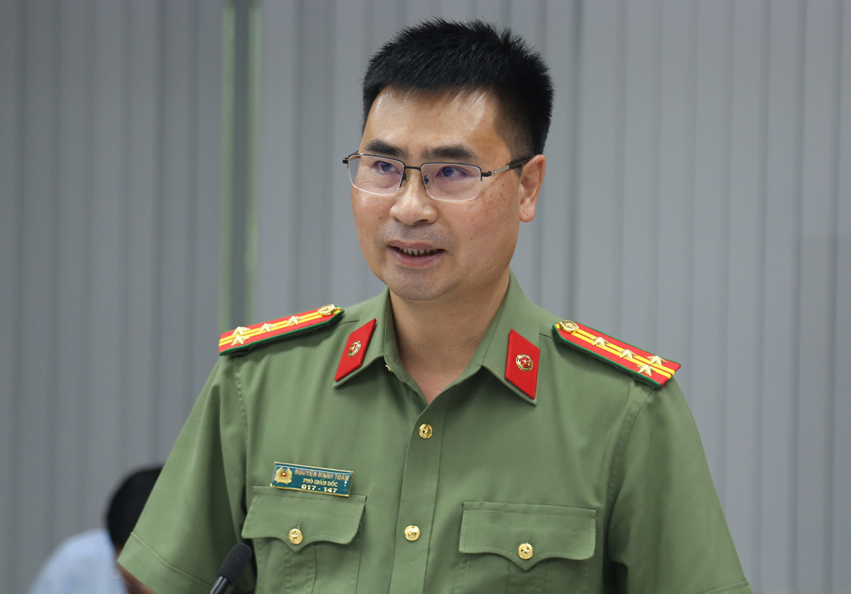 Đại tá Nguyễn Mạnh Toàn, Phó giám đốc Công an tỉnh Đồng Nai. Ảnh: Phước Tuấn