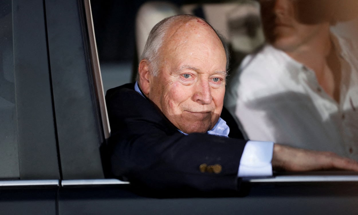 Ông Cheney tại bữa tiệc vào đêm diễn ra bầu cử sơ bộ của đảng Cộng hòa ở bang Wyoming tháng 8/2022. Ảnh: Reuters