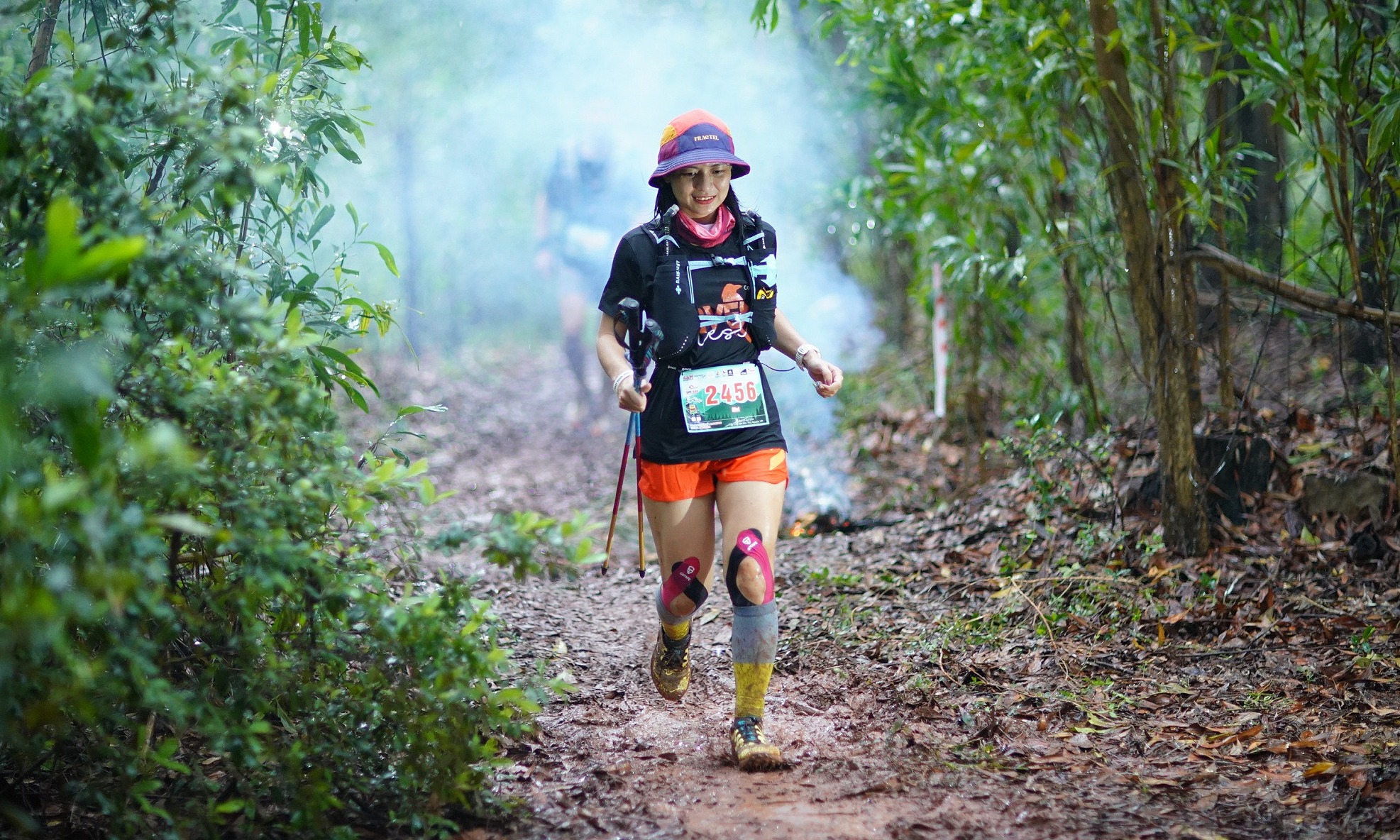 Runner ở giải trail Sơn Đào tại Hải Phòng tháng 7/2024. Ảnh: Sơn Đào Trail Marathon