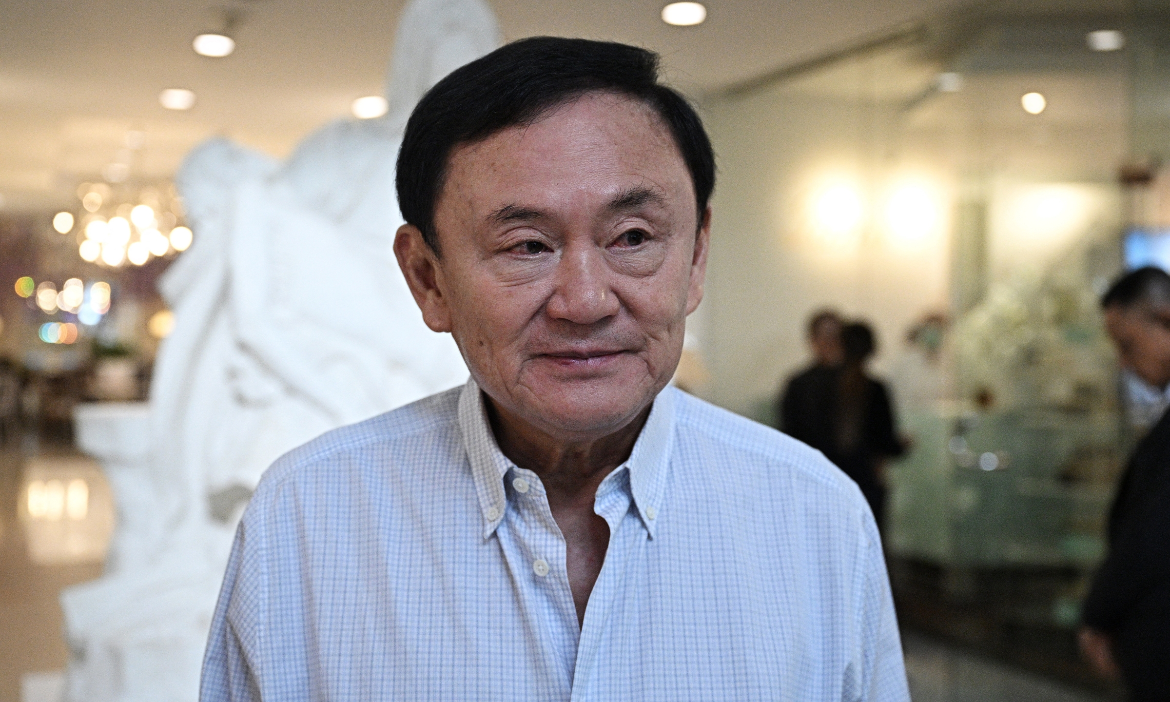 Cựu thủ tướng Thái Lan Thaksin Shinawatra tại Bangkok ngày 5/6. Ảnh: AFP