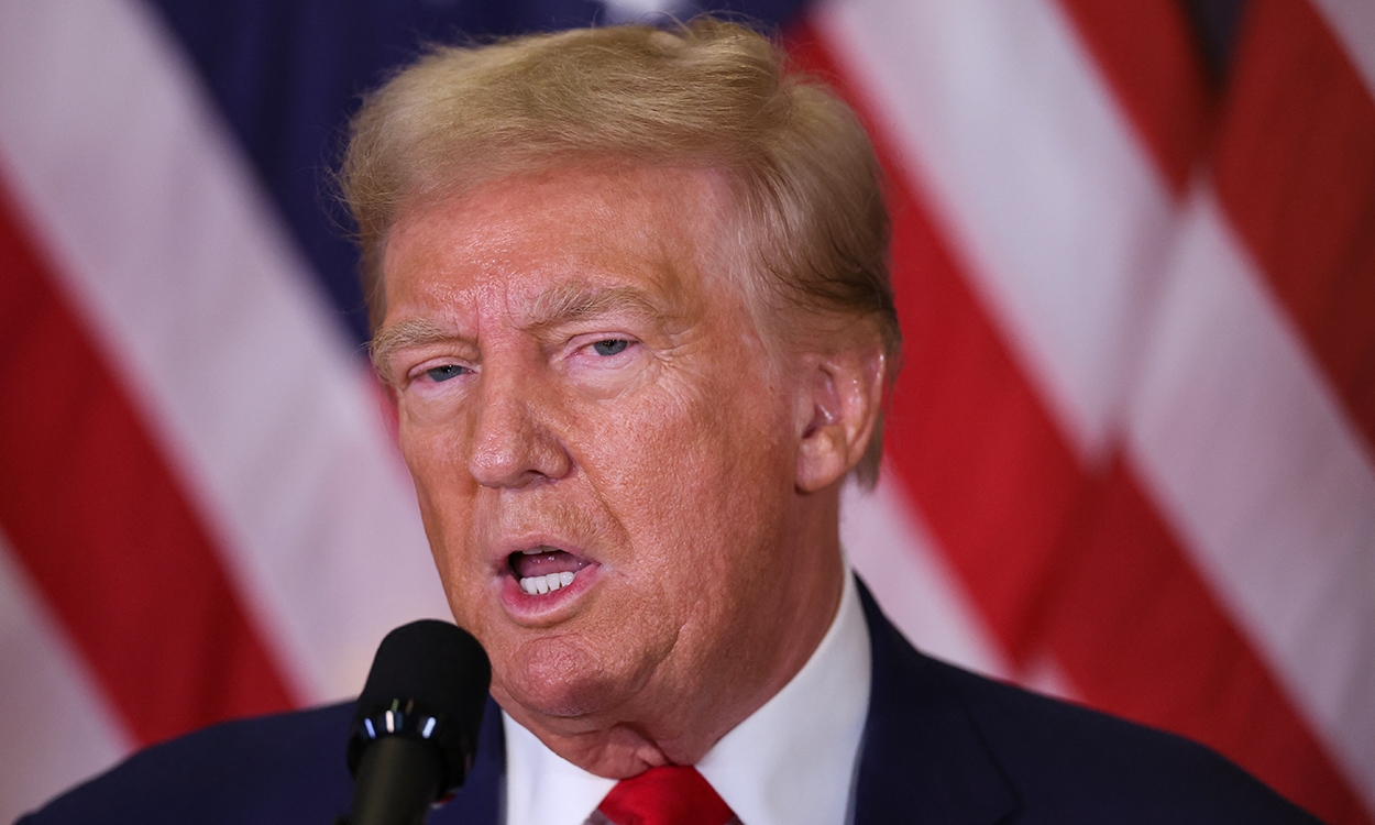 Ông Trump tại buổi họp báo ở New York hôm 6/9. Ảnh: AFP