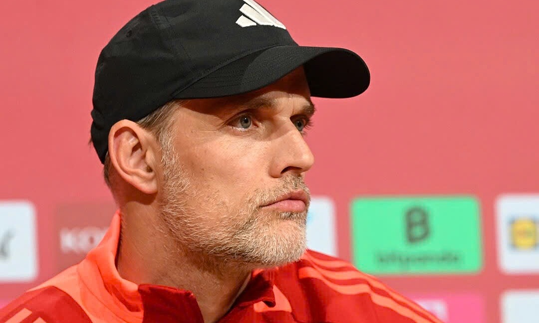 HLV Thomas Tuchel trong họp báo sau trận Bayern Munich gặp Wolfsburg trên sân Allianz, thành phố Munich, Đức ở Bundesliga ngày 12/5/2024. Ảnh: Reuters