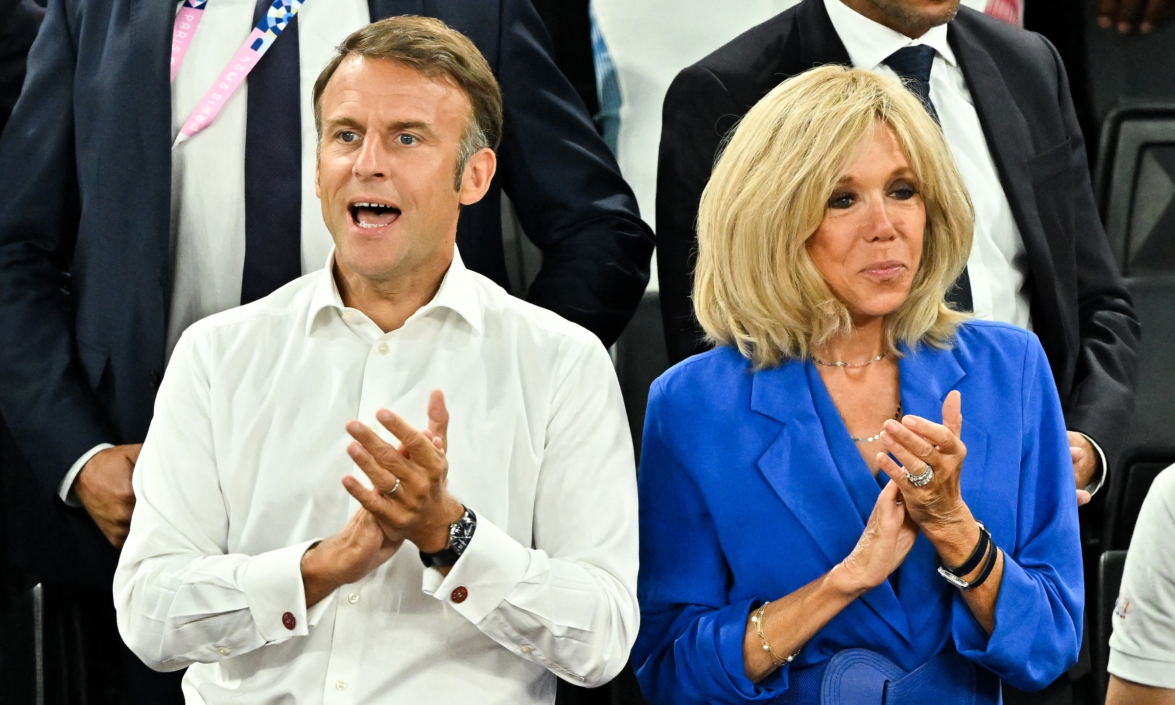 2024-08-11t000000z-1552416854-6455-8285-1726195212-1 Tổng thống Pháp Emmanuel Macron và phu nhân Brigitte tại Paris ngày 11/8. Ảnh: Reuters
