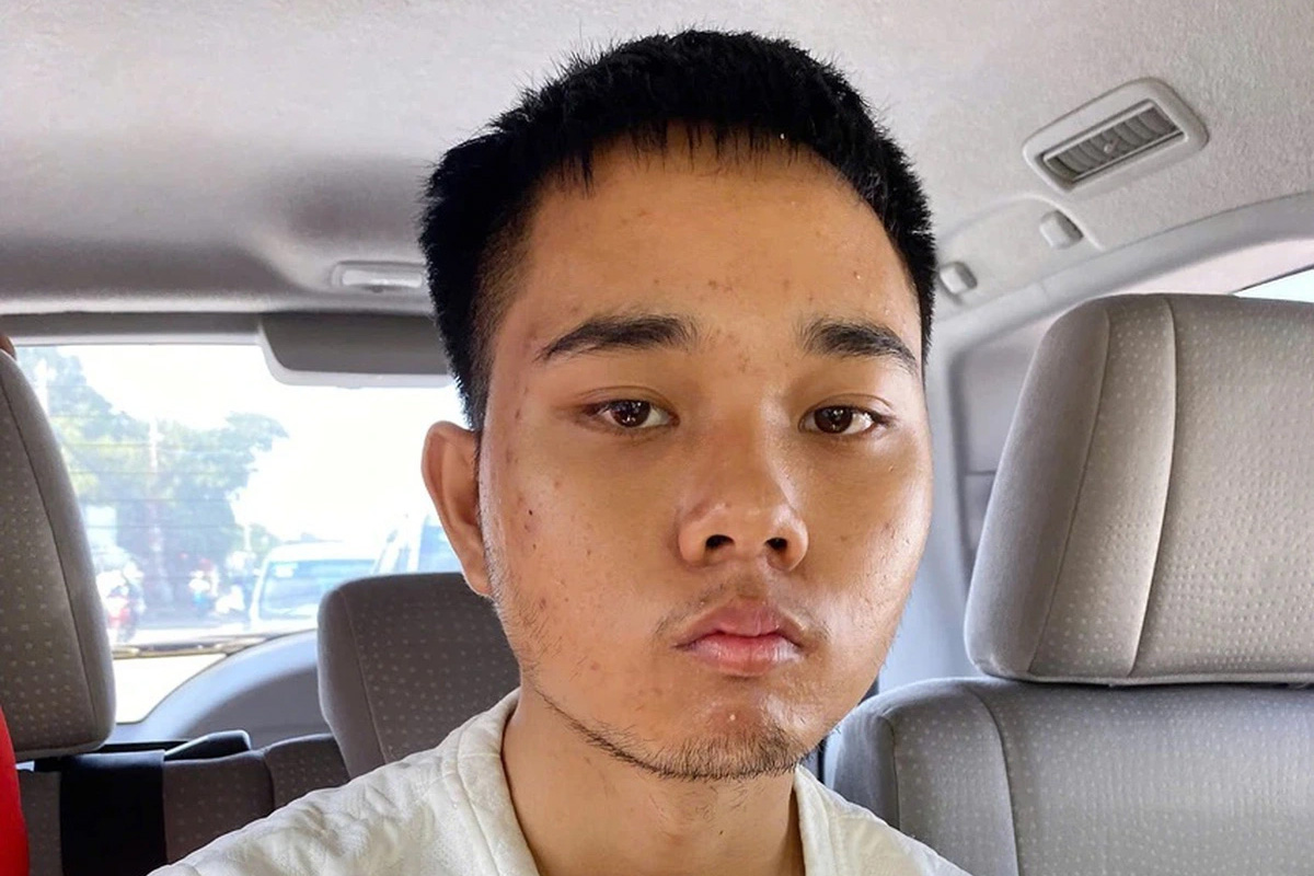 Nguyễn Văn Tiến lúc bị bắt. Ảnh: Ngọc Oanh