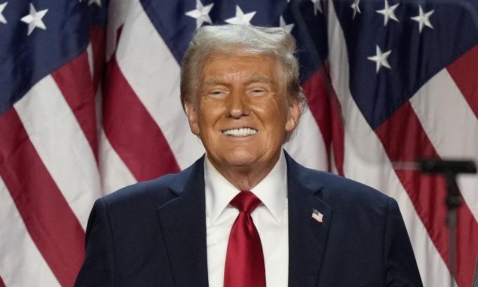 ap24348068968219-6590-1734320666 Tổng thống đắc cử Donald Trump tại West Palm Beach, Florida, ngày 6/11. Ảnh: AP