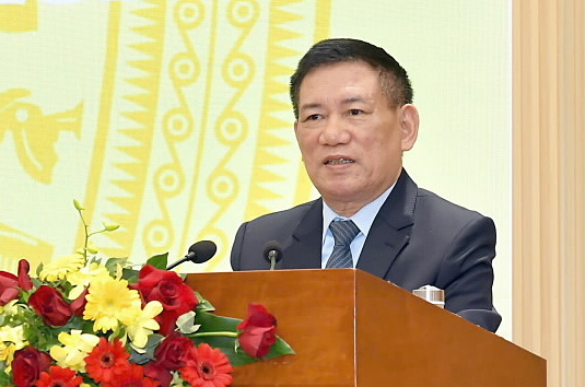 web-jpeg-1734180472-1734180498-2500-1734180597 Phó thủ tướng Hồ Đức Phớc tại hội nghị ngày 14/12. Ảnh: SBV