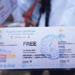 Khoảng 20.000 vé miễn phí xem hai trận khai màn bảng A bóng đá nam SEA Games 32 được phát hết trong ngày 24/4. Ảnh: Fresh News