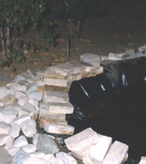 Ao cá koi - nơi phát hiện thi thể Pamela Mead. Ảnh: Abc4