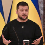 Tổng thống Volodymyr Zelensky tại Kiev, Ukraine ngày 28/4. Ảnh: AFP