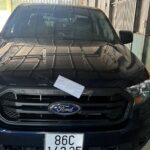 Xe bán tải chạy ngược chiều trên cao tốc bị tạm giữ để xử lý. Ảnh: Cảnh sát cung cấp