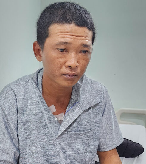 Danh Dương tại bệnh viện, ngày 28/5. Ảnh: Lan Vy