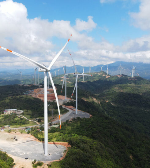 Một dự án điện gió tại Quảng Trị. Ảnh: Hoàng Táo
