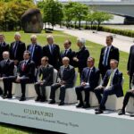 Các lãnh đạo tài chính G7 tham gia hội nghị ở Niigata. Ảnh: Reuters