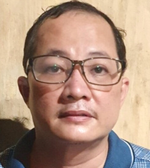 Ông Quân thời điểm bị bắt. Ảnh: Công an cung cấp