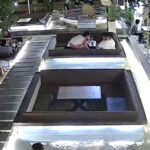 Quán cà phê nơi chị Nhung bỏ quên ví tiền. Ảnh cắt từ camera