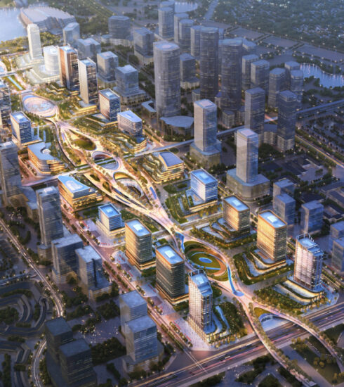 Phương án kiến trúc khu Tây Hồ Tây. Ảnh:SPMB