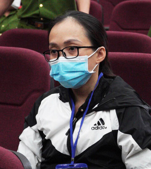 Bị cáo Mai tại tòa hôm nay. Ảnh: Hải Duyên