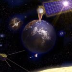 Mô phỏng hệ thống sản xuất điện mặt trời trong không gian. Ảnh: Yahoo