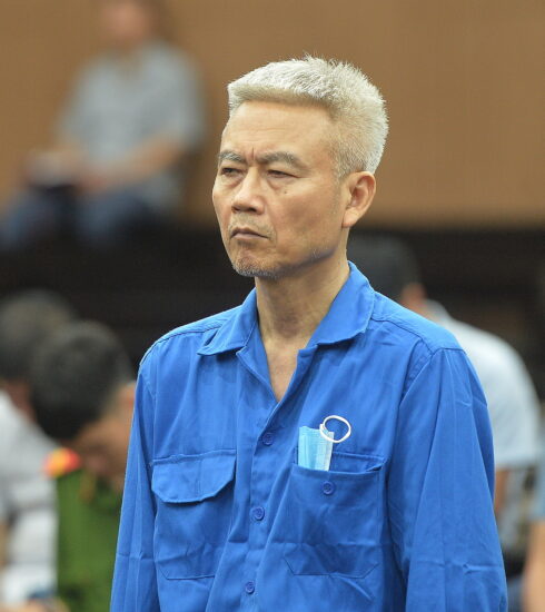 Cựu Chủ tịch HĐTV Cienco 1, Phạm Dũng tại buổi tuyên án sáng 16/6. Ảnh: Danh Lam