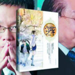 Kim Dung (phải), Giang Nam và cuốn Thiếu niên ở thế gian này. Ảnh: Sohu