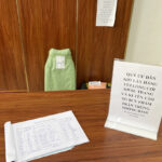 Khu vực để đồ ship ở chung cư The Kpark Văn Phú. Ảnh: Phạm Dự