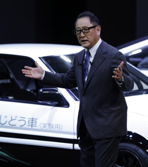 Chủ tịch Toyota Akio Toyoda. Ảnh: Bloomberg