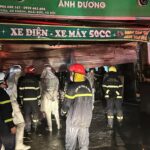 Hiện trường vụ cháy. Ảnh: CTV