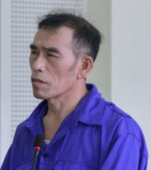 Bị cáo Nghĩa tại tòa. Ảnh: Hùng Lê