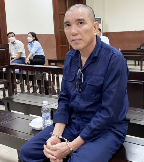 Bị cáo Giang tại tòa hôm nay. Ảnh: Hải Duyên