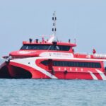 Tàu Phú Quốc Express 5 chạy tuyến Sa Kỳ - Lý Sơn. Ảnh: Chí Tâm