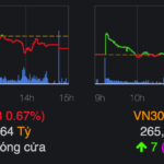 VN-Index chốt phiên 23/8 giảm gần 8 điểm. Ảnh: VNDirect