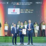 Ông Trần Quang Dũng, Trưởng Ban Truyền thông và Văn hóa doanh nghiệp đại diện Petrovietnam tại lễ công bố Top 100 Thương hiệu giá trị nhất Việt Nam, sáng 15/8. Ảnh: Petrovietnam