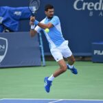 Djokovic không tốn nhiều sức để hạ Davidovich Fokina tại vòng hai ở Cincinnati hôm 16/8. Ảnh: ATP