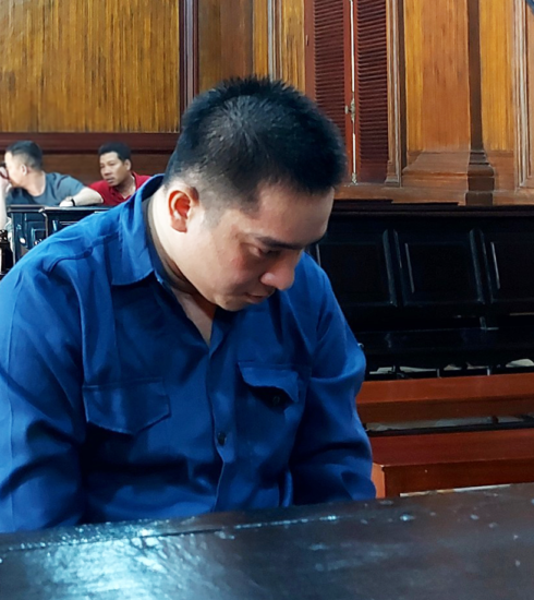 Bị cáo Ti tại tòa hôm nay. Ảnh: Bình Nguyên