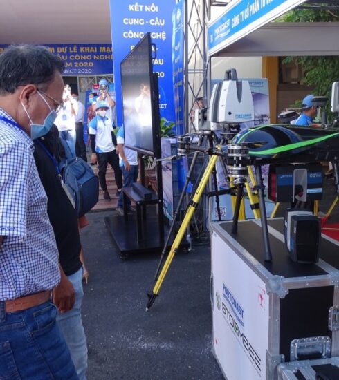 Các gian hàng tham gia sự kiện Ba Ria - Vung Tau Techconnect 2022. Ảnh:Hà An.