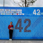 Hải Hoàng tham gia một giải chạy gần đây ở cự ly 42 km. Ảnh: Nhân vật cung cấp