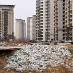 Một dự án bất động sản dang dở của China Evergrande Group tại Hà Bắc (Trung Quốc). Ảnh: Reuters