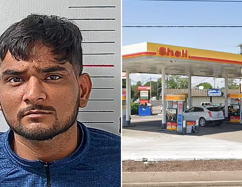 Meer Patel, nhân viên trạm xăng Shell ở Murfreesboro, bị bắt. Ảnh: Rutherford County Sheriffs Office