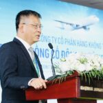 CEO Lương Hoài Nam tại phiên họp thường niên Bamboo Airways ngày 17/7. Ảnh: BAV