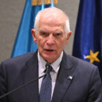 Quan chức phụ trách chính sách đối ngoại EU Josep Borrell tại cuộc họp báo ở Guatemala hồi tháng 1. Ảnh: AFP